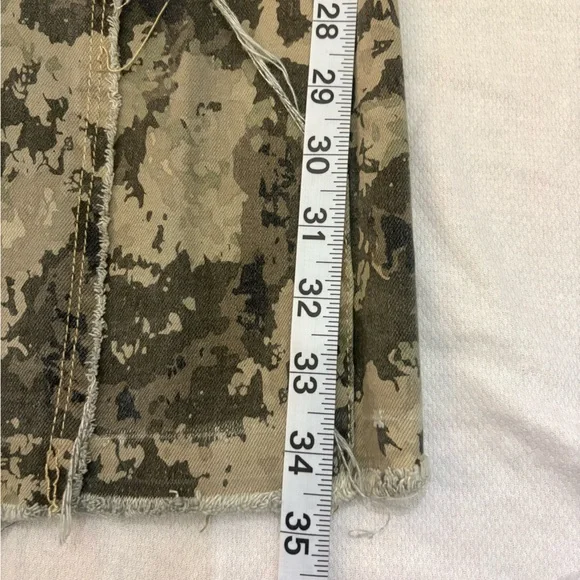 In Action Camo Stacked Skinny Flare Jeans Novamen W 30 - Picture 7 of 11